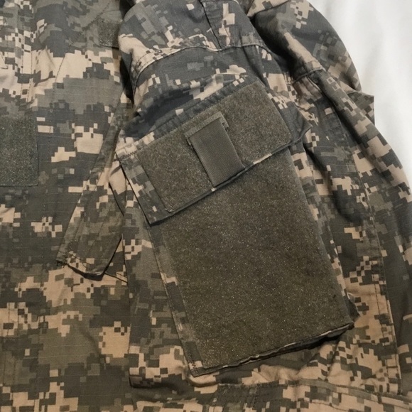 US Army camo coat combat uniform Sz M long - Picture 6 of 9